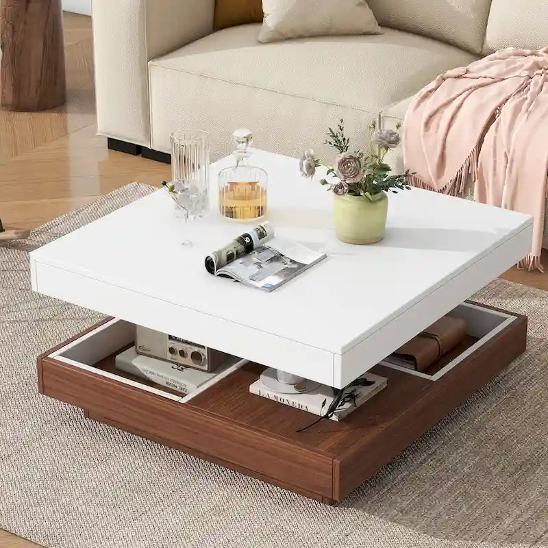 Table basse rotative à 360 degrés
