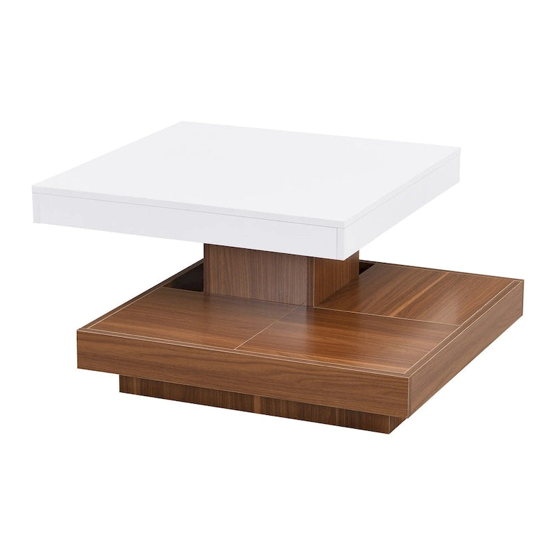 Table basse rotative à 360 degrés