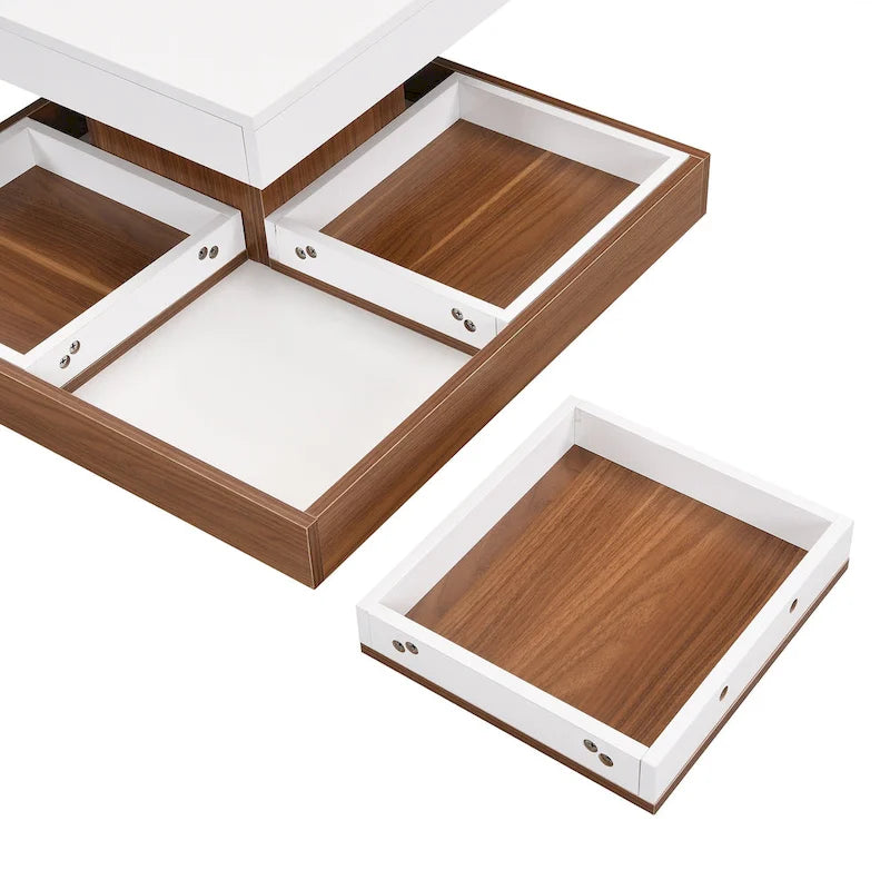 Table basse rotative à 360 degrés