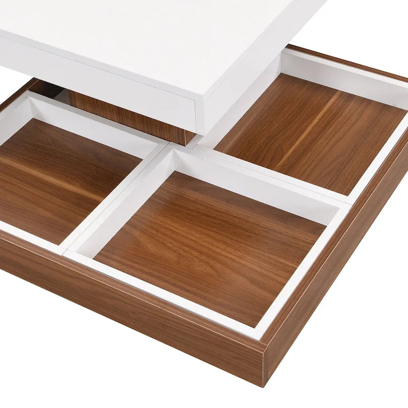 Table basse rotative à 360 degrés