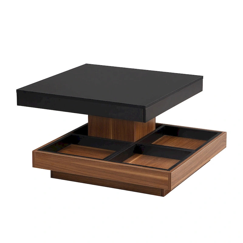 Table basse rotative à 360 degrés