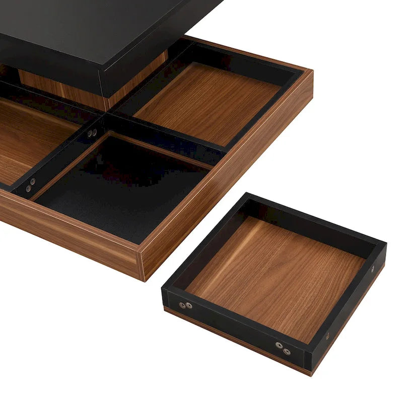Table basse rotative à 360 degrés