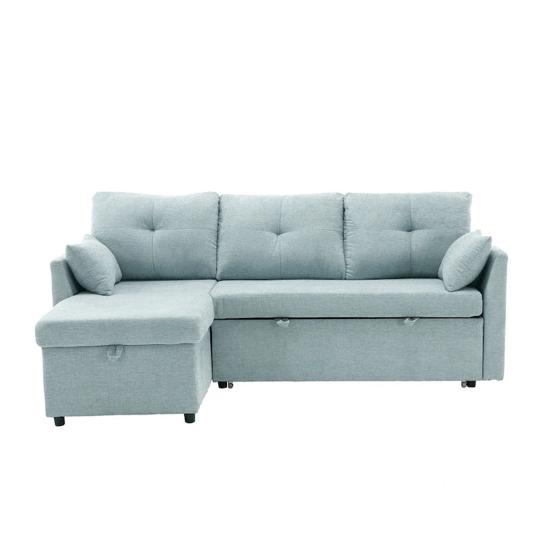 81,1 Canapé d'angle 3 places avec méridienne réversible, sièges de rangement et design polyvalent