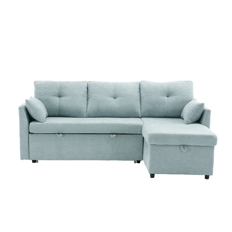 81,1 Canapé d'angle 3 places avec méridienne réversible, sièges de rangement et design polyvalent