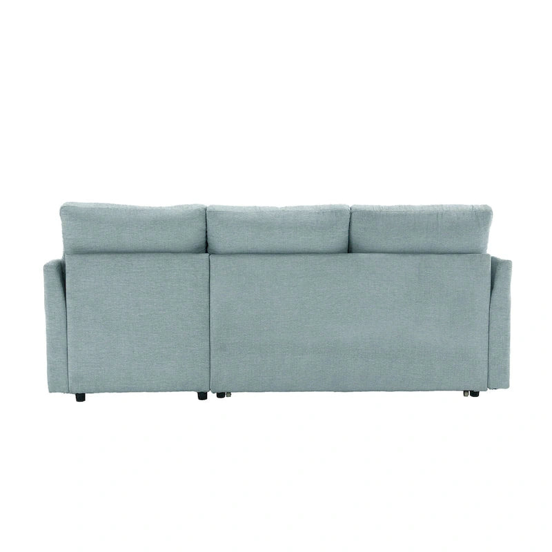 81,1 Canapé d'angle 3 places avec méridienne réversible, sièges de rangement et design polyvalent