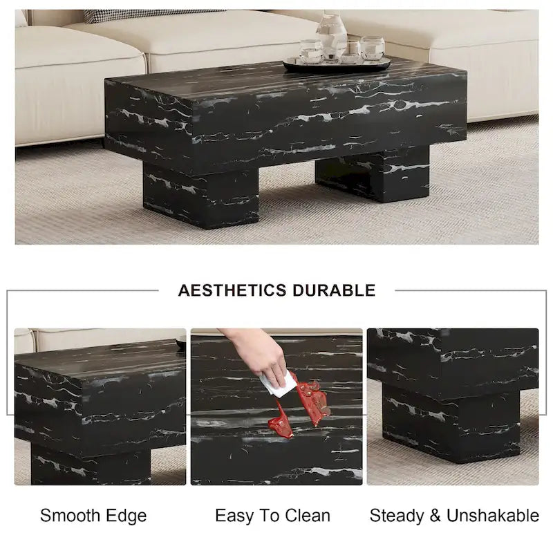 Table basse en MDF de 43,3 pouces