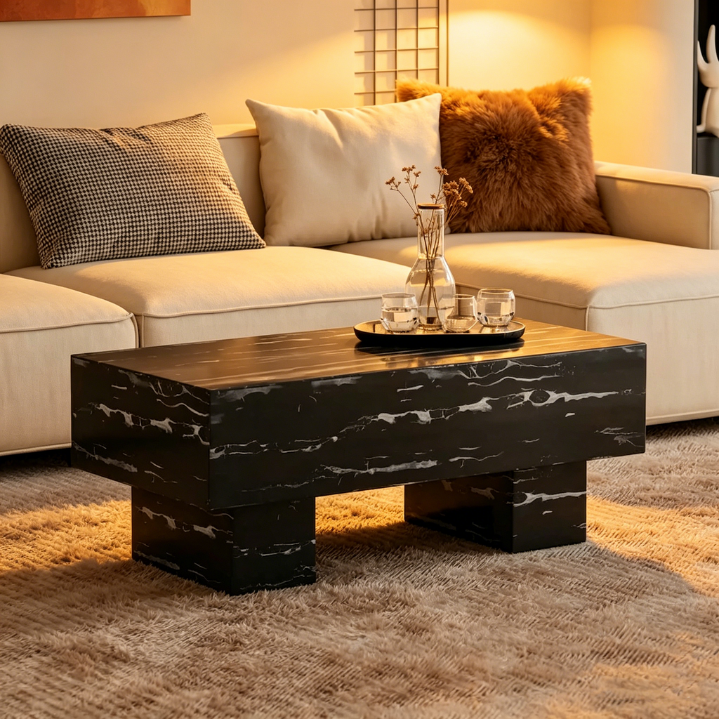 Table basse en MDF de 43,3 pouces
