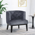 Fauteuil d'appoint capitonné en tissu ou en similicuir