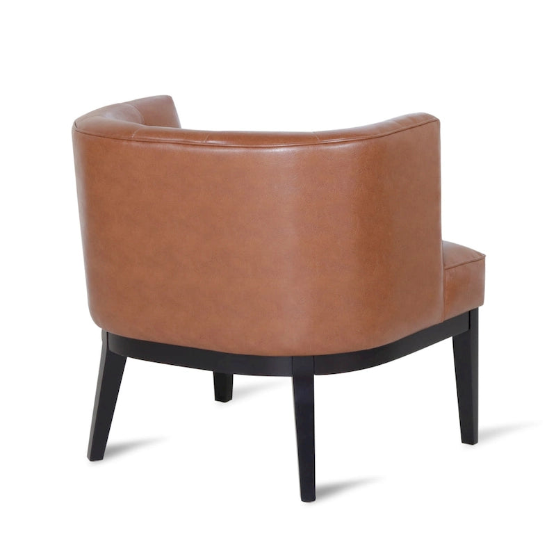 Fauteuil d'appoint capitonné en tissu ou en similicuir