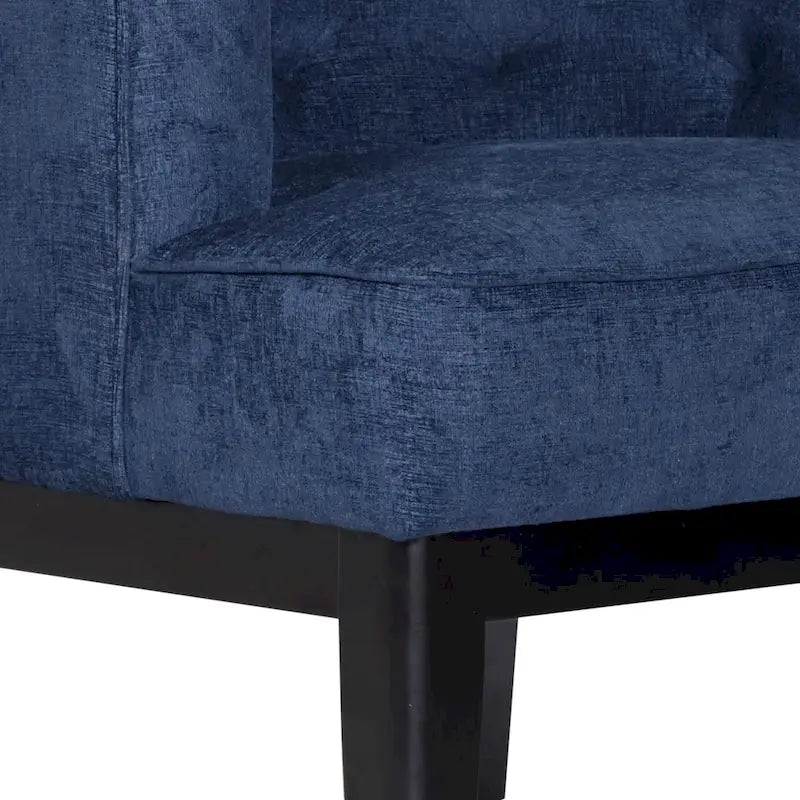 Fauteuil d'appoint capitonné en tissu ou en similicuir