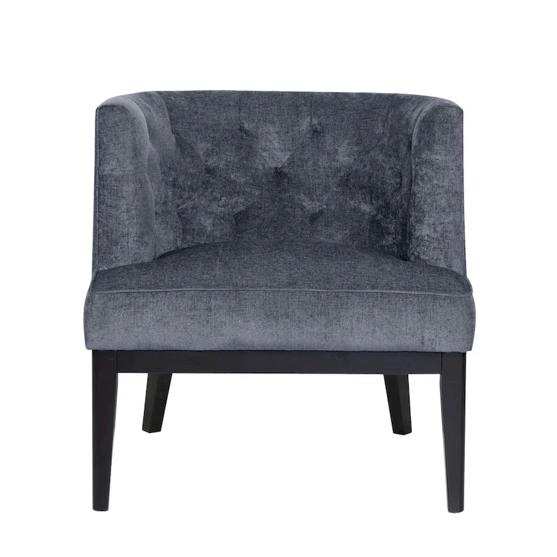 Fauteuil d'appoint capitonné en tissu ou en similicuir