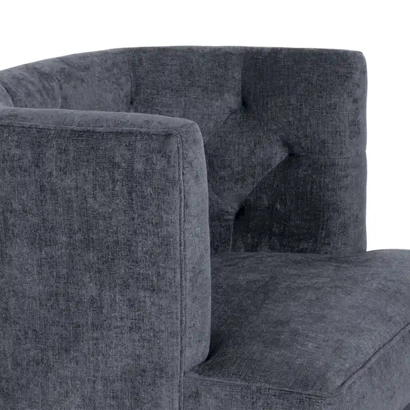 Fauteuil d'appoint capitonné en tissu ou en similicuir