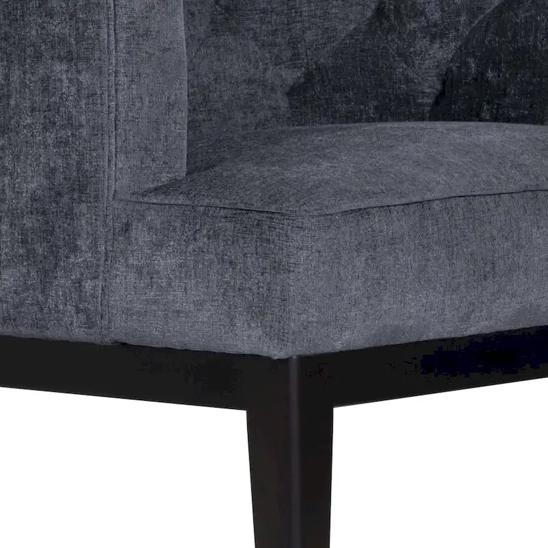 Fauteuil d'appoint capitonné en tissu ou en similicuir