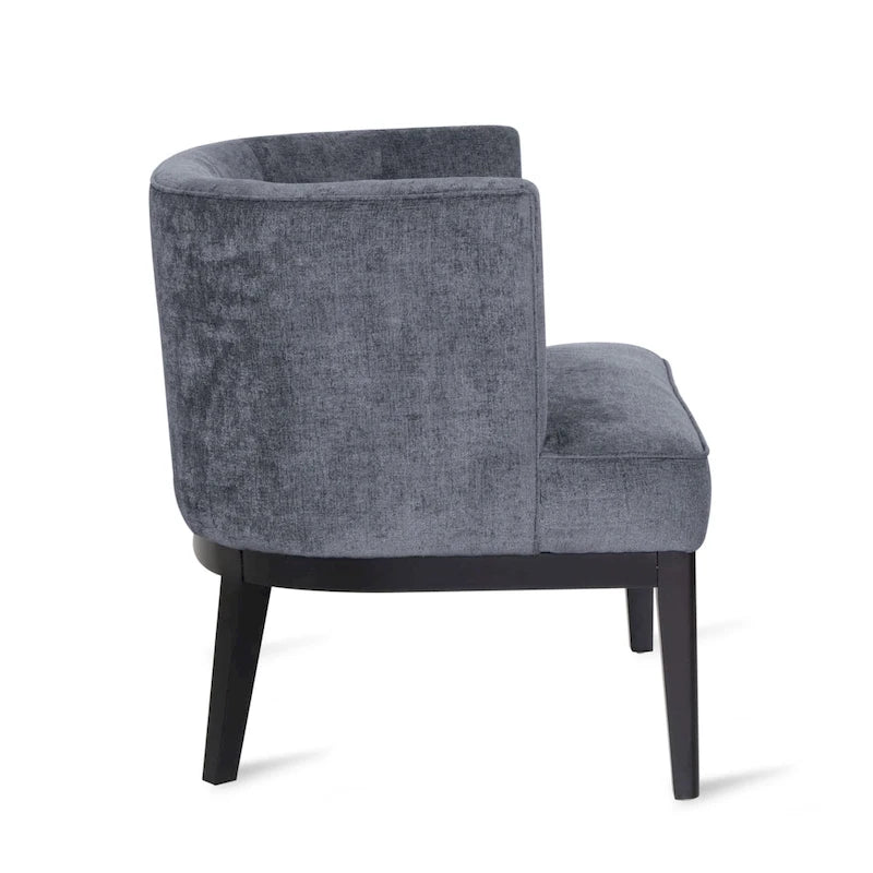 Fauteuil d'appoint capitonné en tissu ou en similicuir