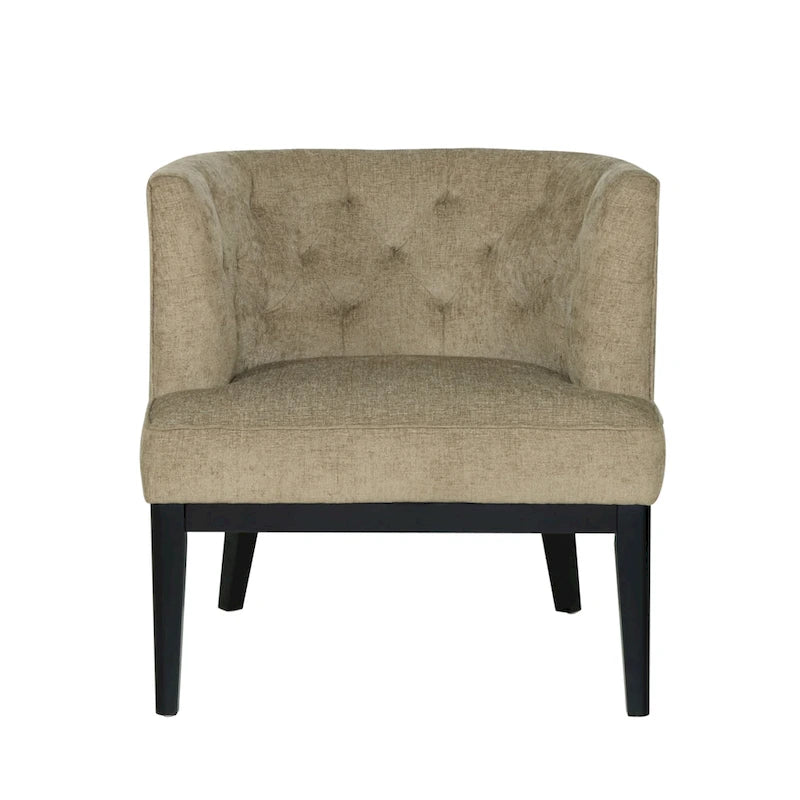 Fauteuil d'appoint capitonné en tissu ou en similicuir