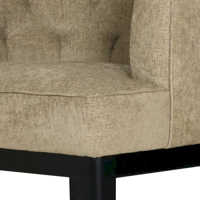 Fauteuil d'appoint capitonné en tissu ou en similicuir