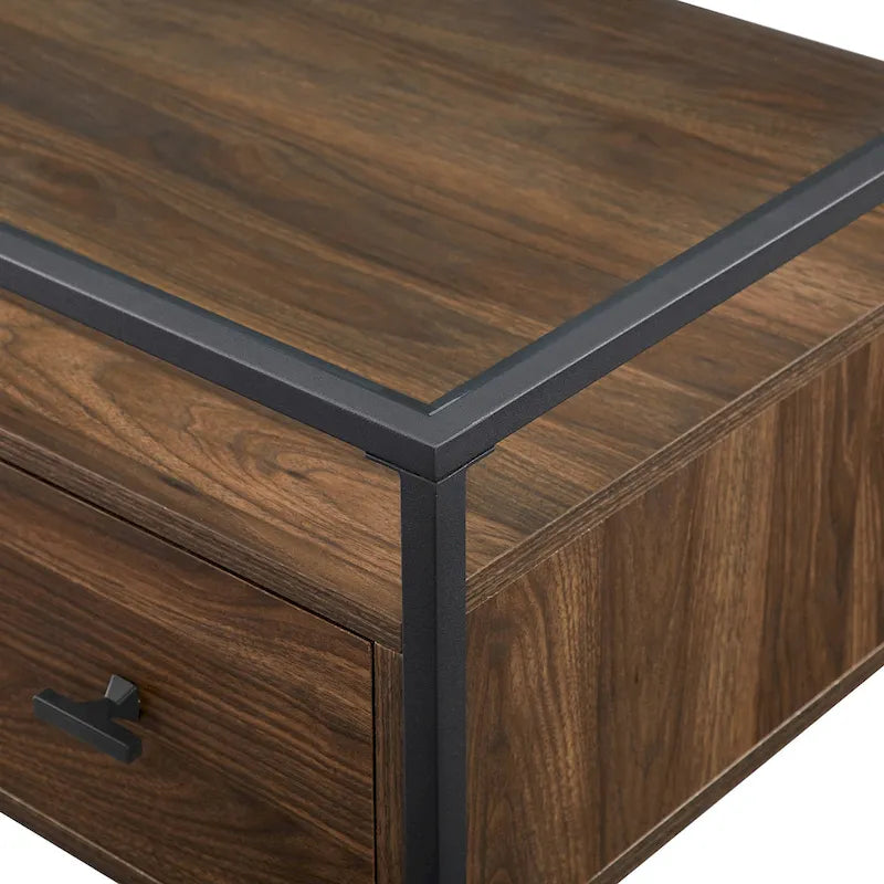 Bureau de travail avec plateau en verre de 56 pouces