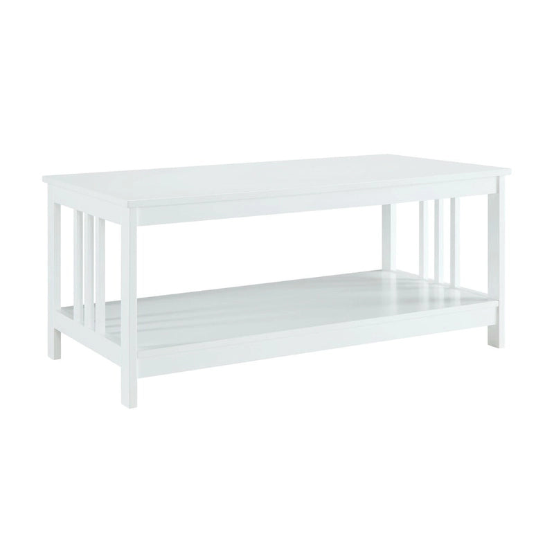 Série de tables basses avec étagère de rangement