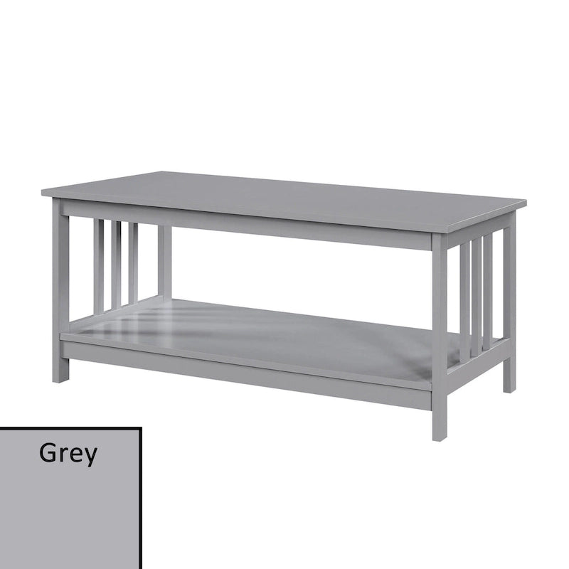 Série de tables basses avec étagère de rangement