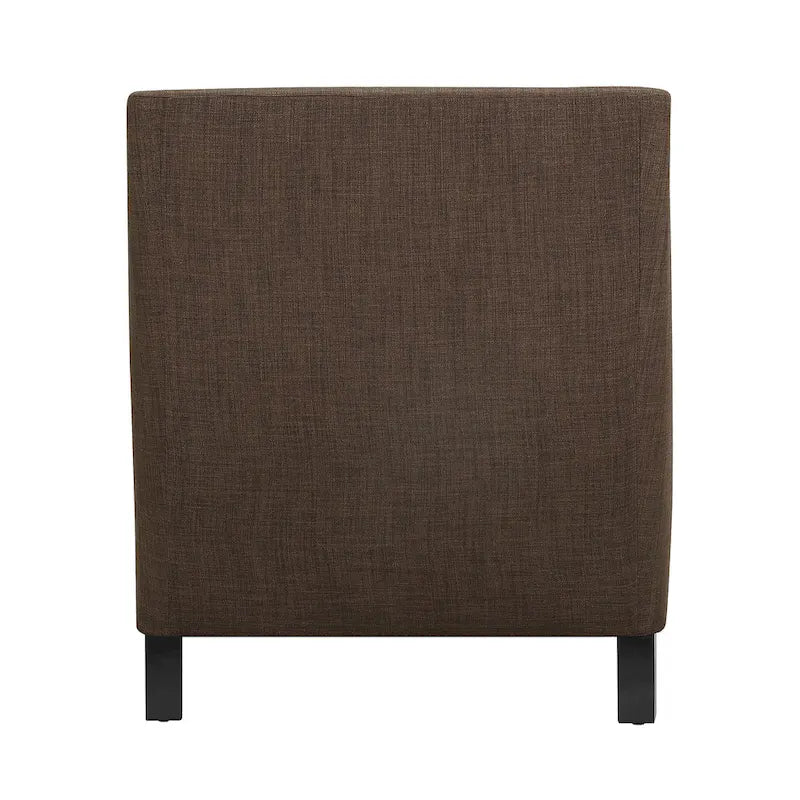 Fauteuil décontracté avec garniture cloutée chromée