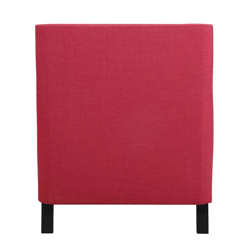 Fauteuil décontracté avec garniture cloutée chromée