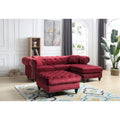 Chaise longue en velours