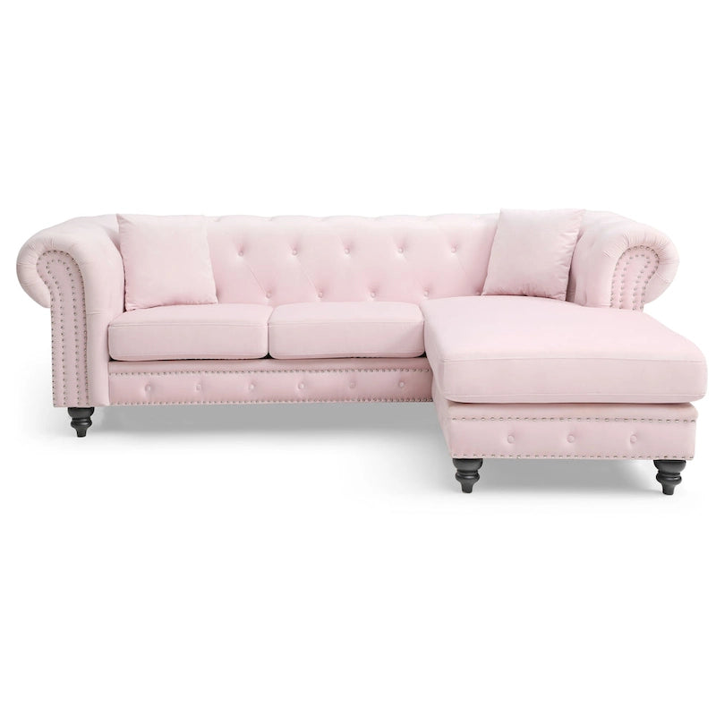 Chaise longue en velours