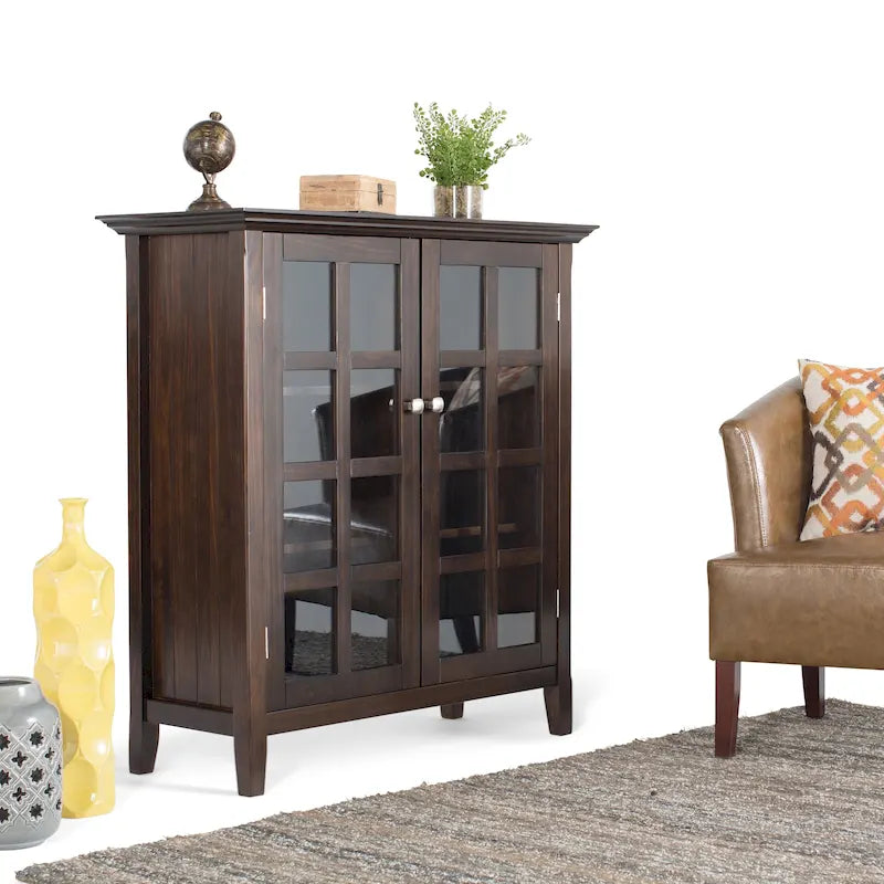 Armoire de rangement en bois massif de 39 pouces — L39 x P17 x H42,2