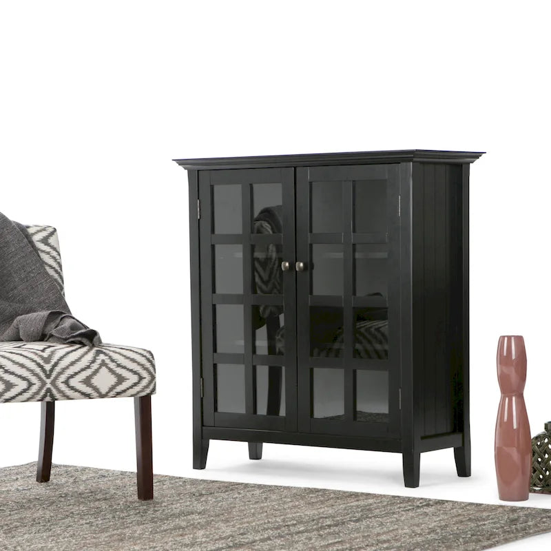 Armoire de rangement en bois massif de 39 pouces — L39 x P17 x H42,2