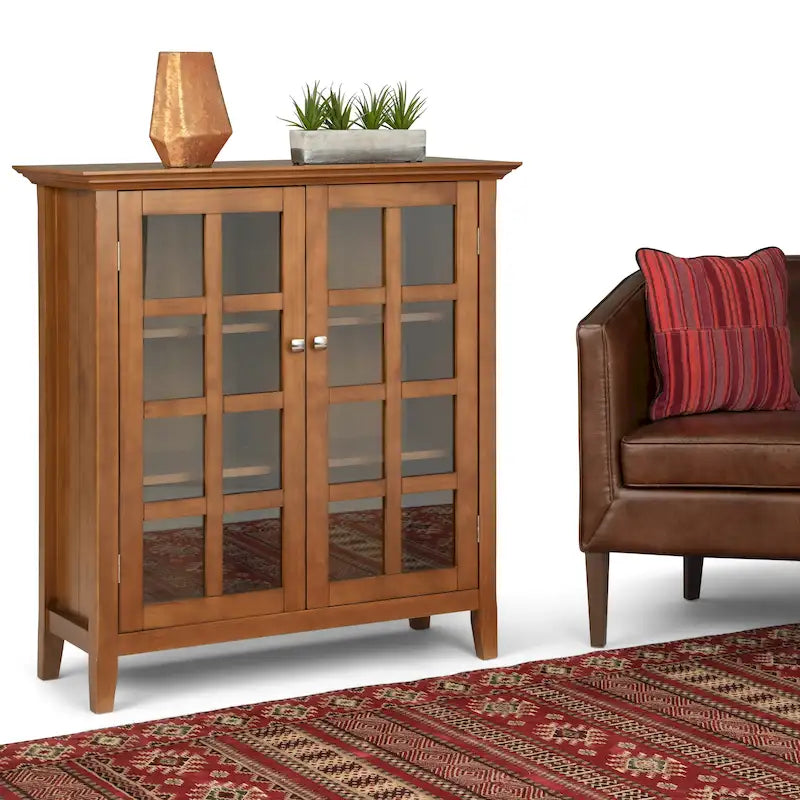 Armoire de rangement en bois massif de 39 pouces — L39 x P17 x H42,2