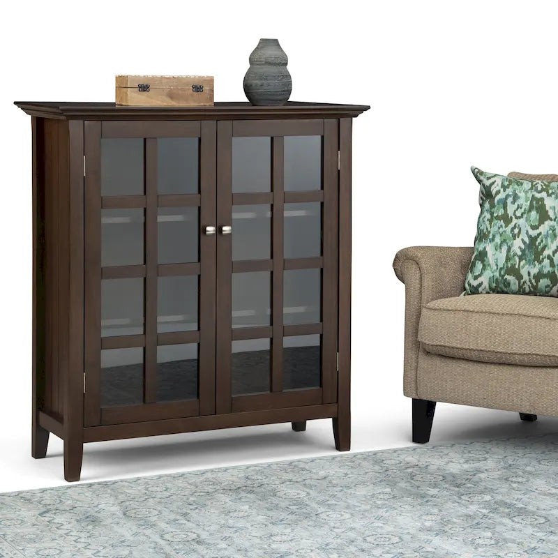Armoire de rangement en bois massif de 39 pouces — L39 x P17 x H42,2