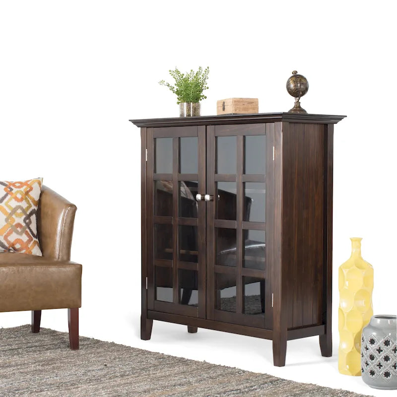 Armoire de rangement en bois massif de 39 pouces — L39 x P17 x H42,2