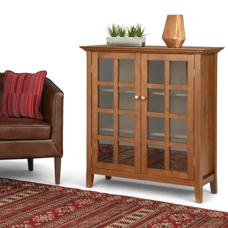 Armoire de rangement en bois massif de 39 pouces — L39 x P17 x H42,2