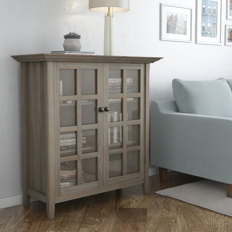 Armoire de rangement en bois massif de 39 pouces — L39 x P17 x H42,2