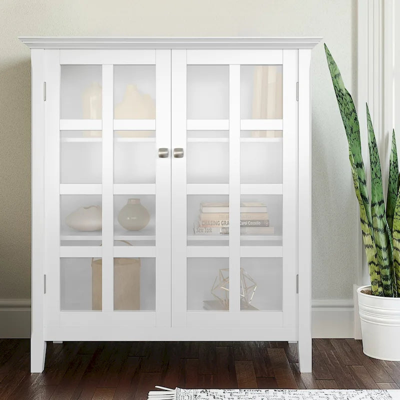 Armoire de rangement en bois massif de 39 pouces — L39 x P17 x H42,2