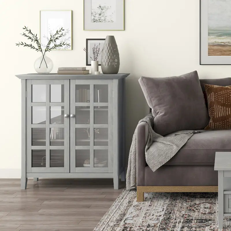 Armoire de rangement en bois massif de 39 pouces — L39 x P17 x H42,2