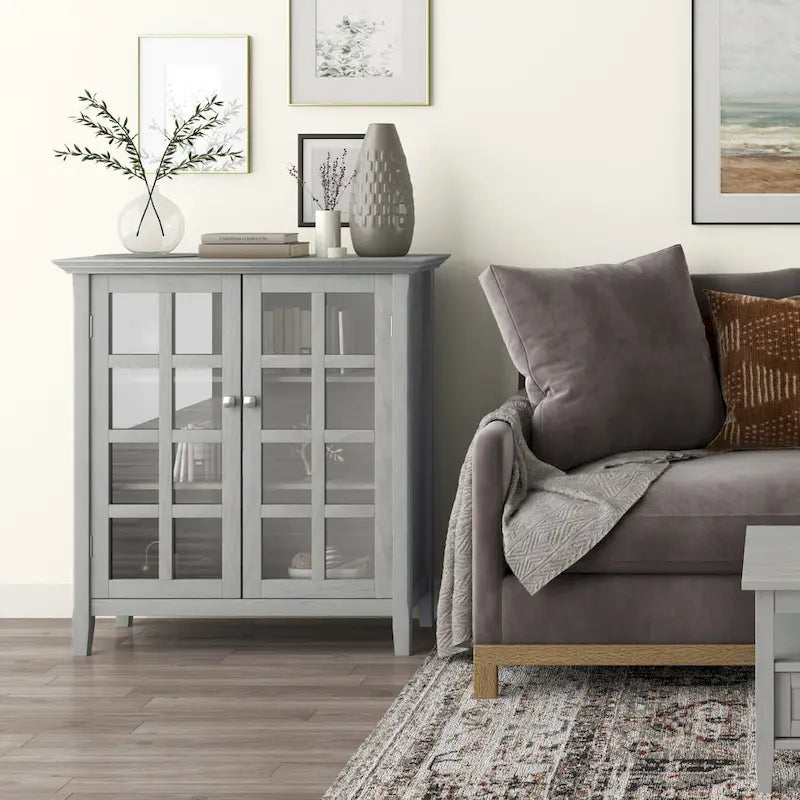 Armoire de rangement en bois massif de 39 pouces — L39 x P17 x H42,2