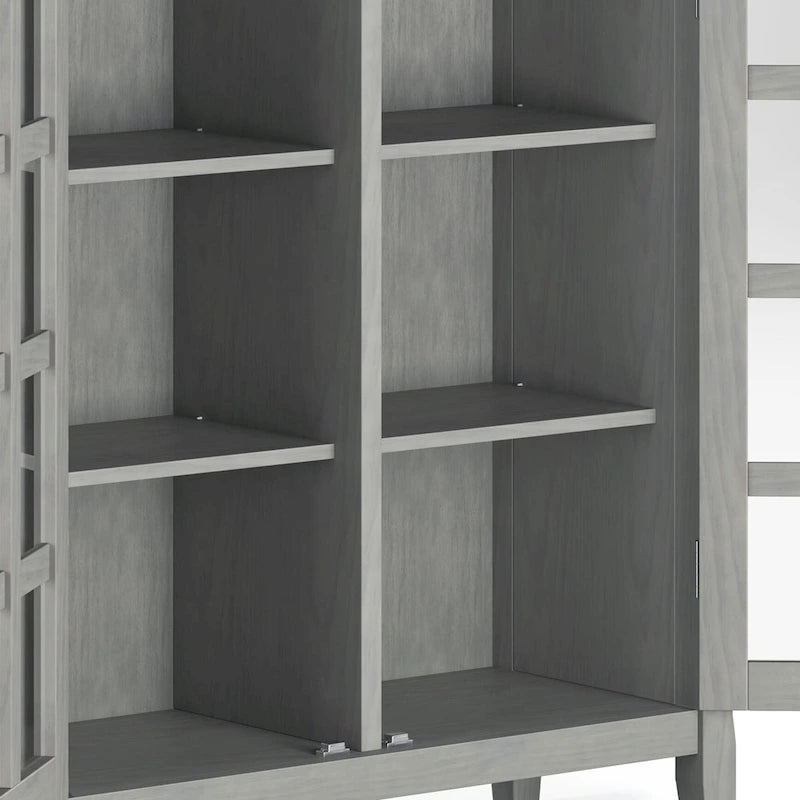 Armoire de rangement en bois massif de 39 pouces — L39 x P17 x H42,2