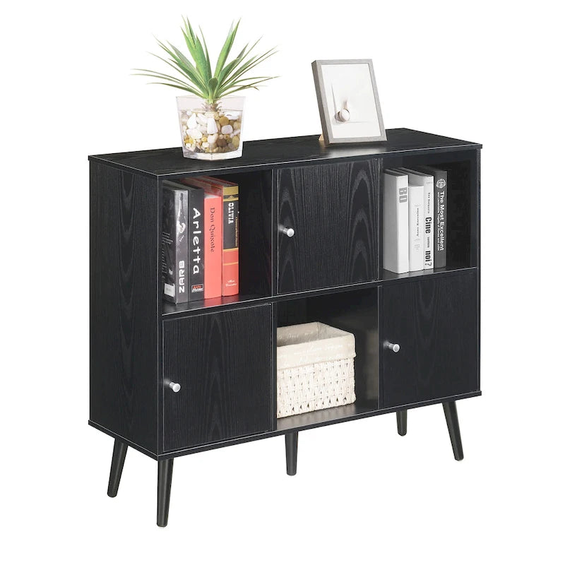 Meuble de rangement à compartiments – Buffet 3 niveaux, 3 portes / Table d'entrée
