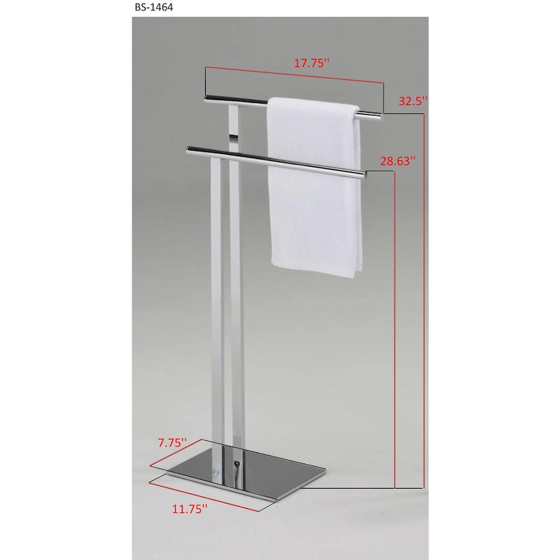 Porte-serviettes autoportant pour salle de bain
