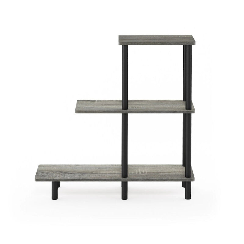 Table d'appoint à 3 niveaux pour canapé – Espresso/Noir