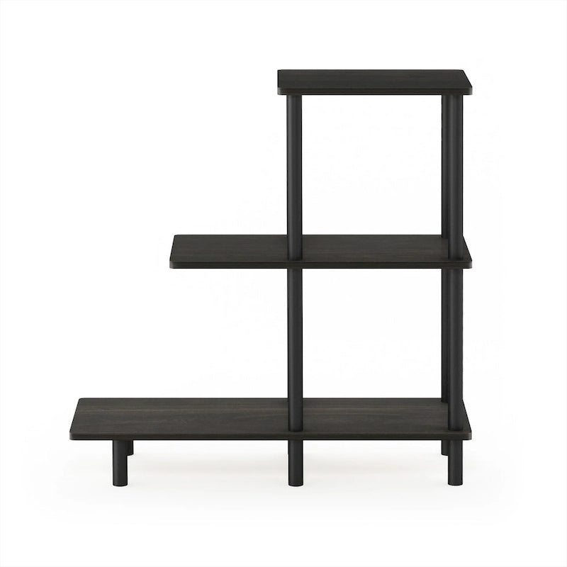 Table d'appoint à 3 niveaux pour canapé – Espresso/Noir