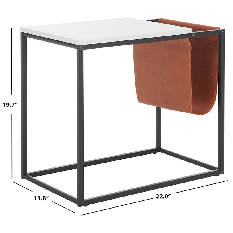 Table d'appoint – 22" L x 14" l x 20" H – 22" l x 14" P x 20" H
