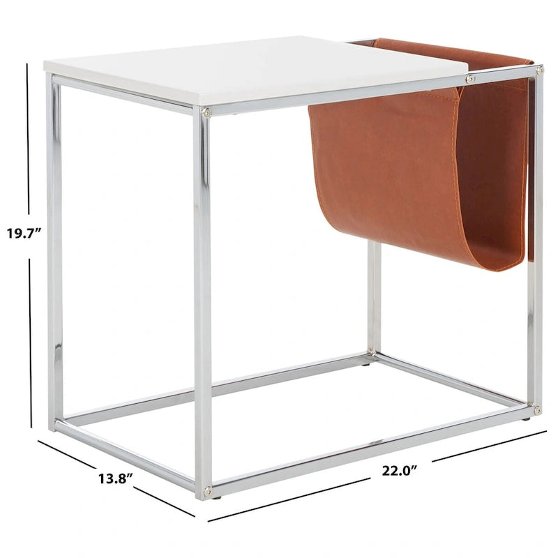 Table d'appoint – 22" L x 14" l x 20" H – 22" l x 14" P x 20" H