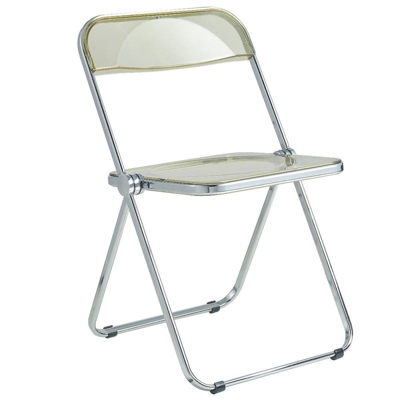Chaises pliantes de salle à manger (piètement chromé) — Lot de 4