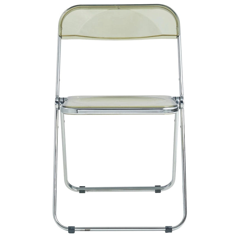 Chaises pliantes de salle à manger (piètement chromé) — Lot de 4