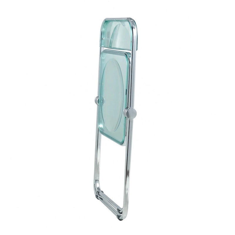 Chaises pliantes de salle à manger (piètement chromé) — Lot de 4