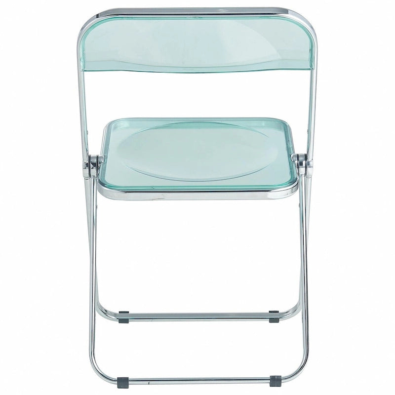 Chaises pliantes de salle à manger (piètement chromé) — Lot de 4