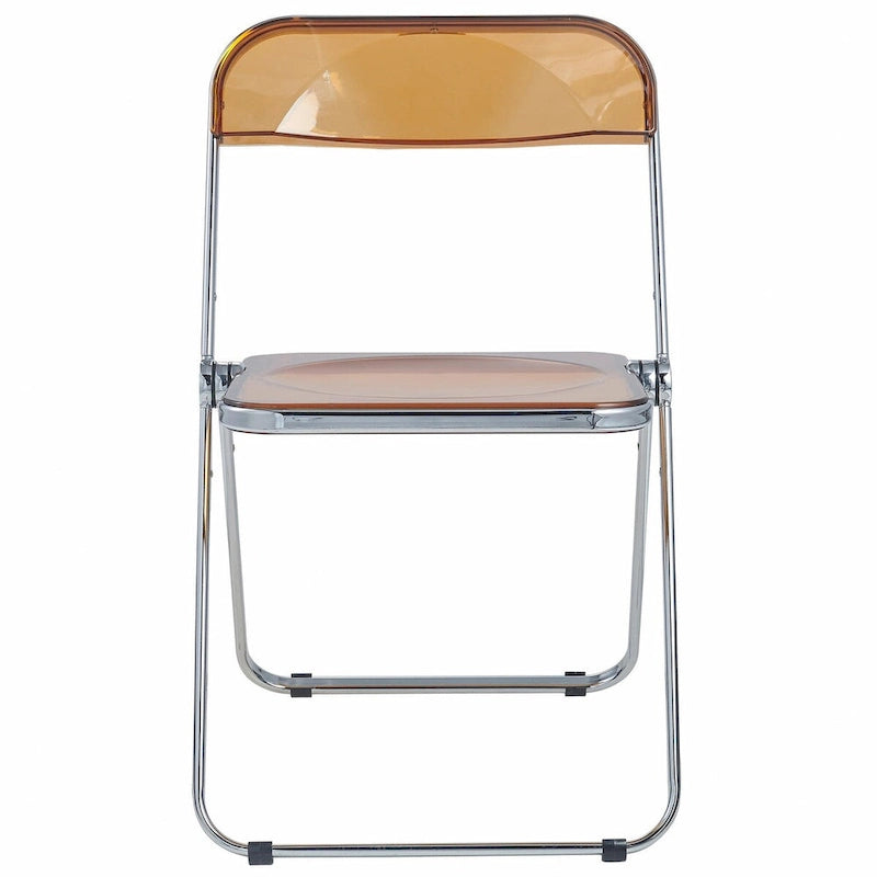 Chaises pliantes de salle à manger (piètement chromé) — Lot de 4