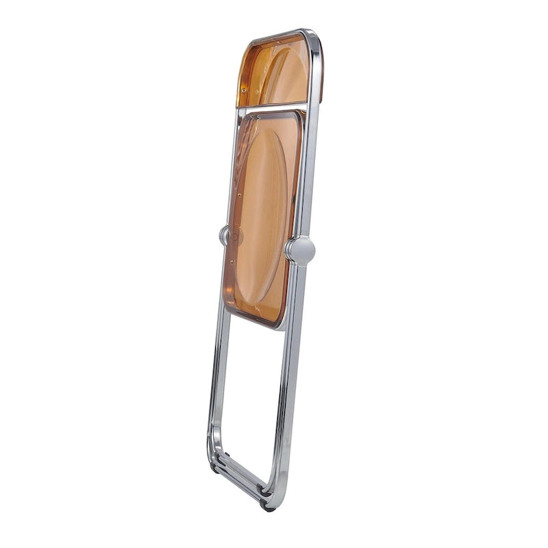 Chaises pliantes de salle à manger (piètement chromé) — Lot de 4